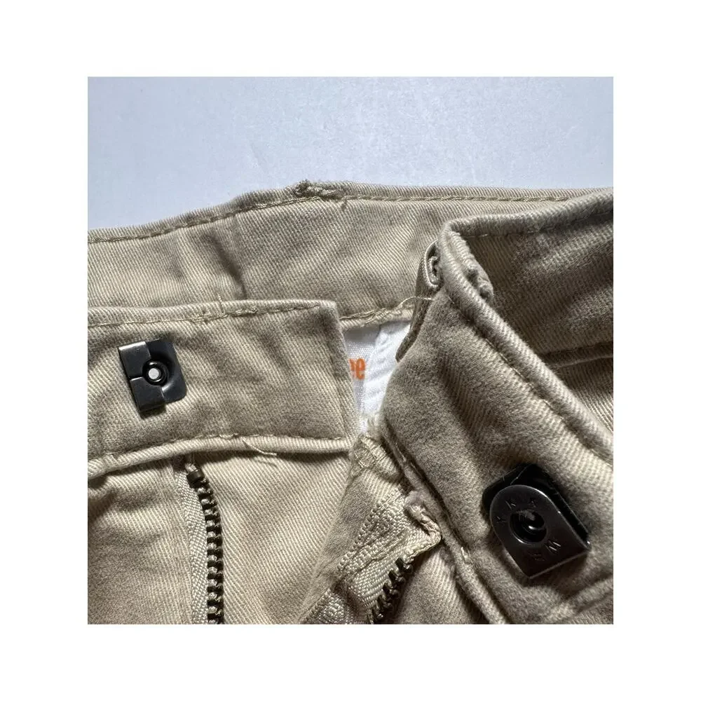 Gymboree Boys Khaki Chino Uniform Shorts Size 2T Adjustable Waist Toddler